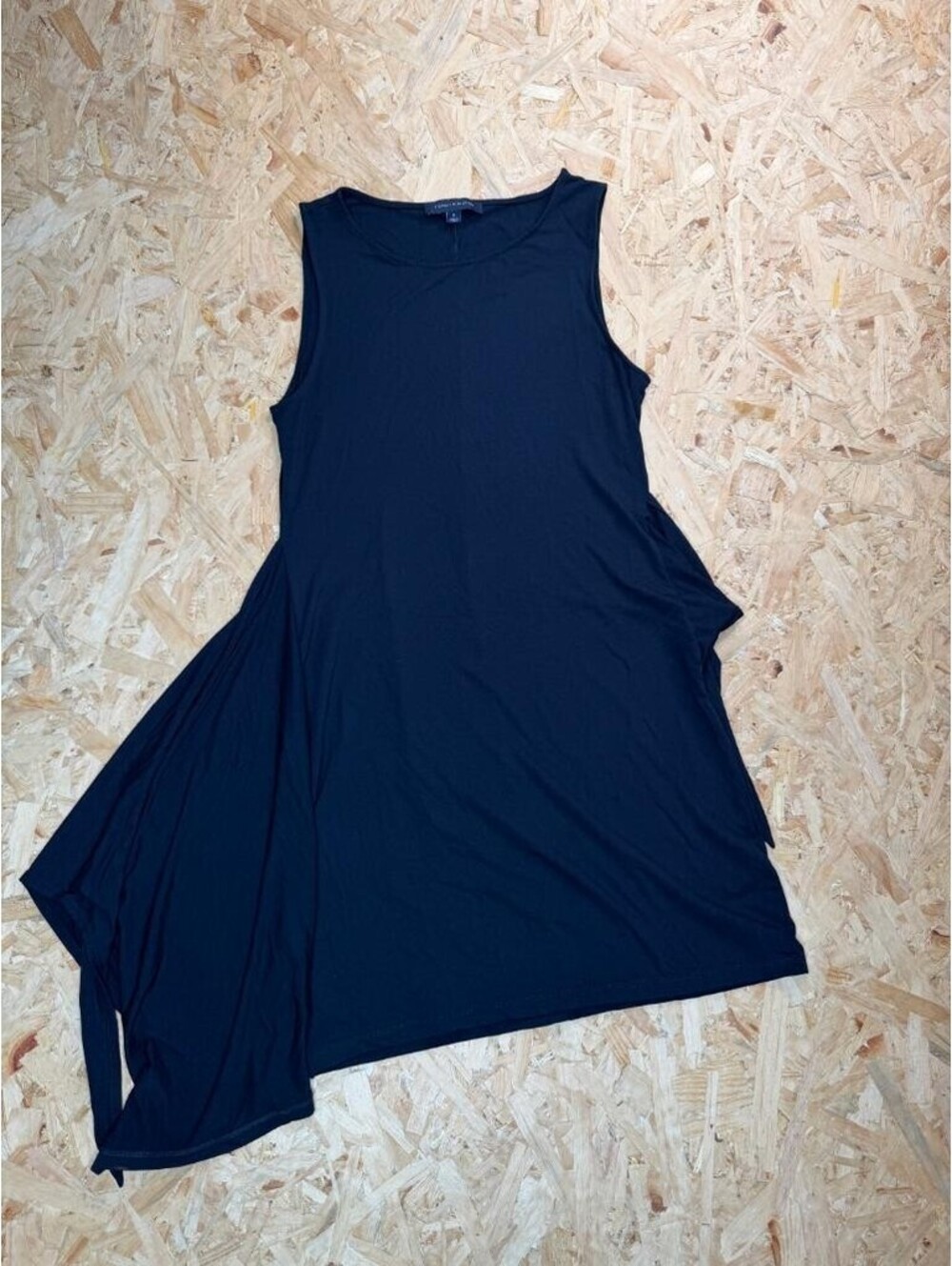 Tommy Hilfiger Womens Tank Top Medium Navy Blue Asymmetrical Hem Sleeveless